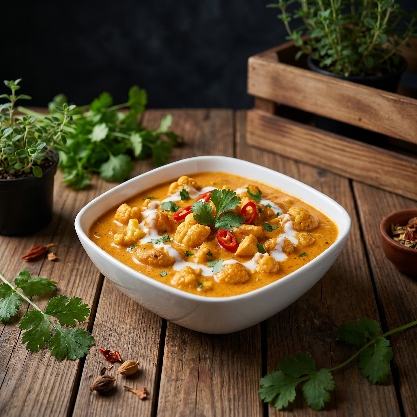 Chicken Korma With Pilau Rice